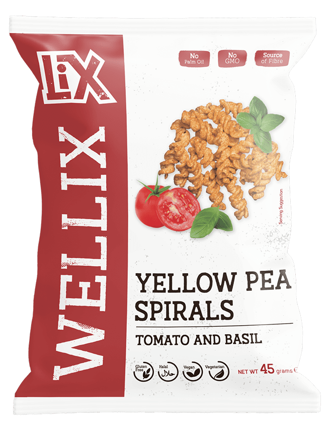 Wellx Yellow Pea Spirals Tomato & Basil
