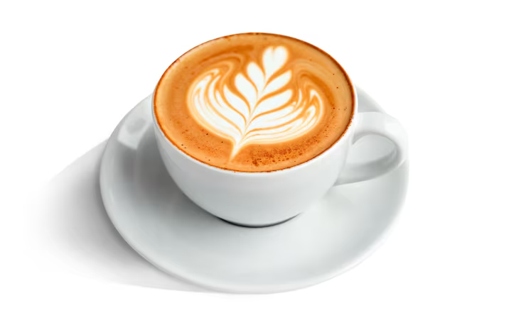 Decaffeinated Cappucino with alternative milk options