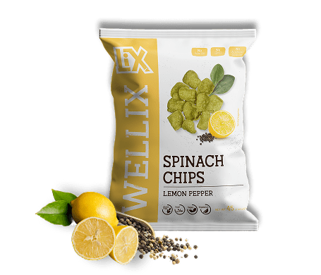 Wellx Spinal Chips Lemon Pepper