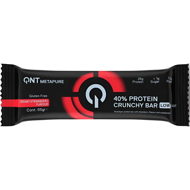 QNT Metapure Protein Crunchy Bar Creamy Strawberry flavor